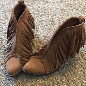 Coconuts by Matisse fringe booties.